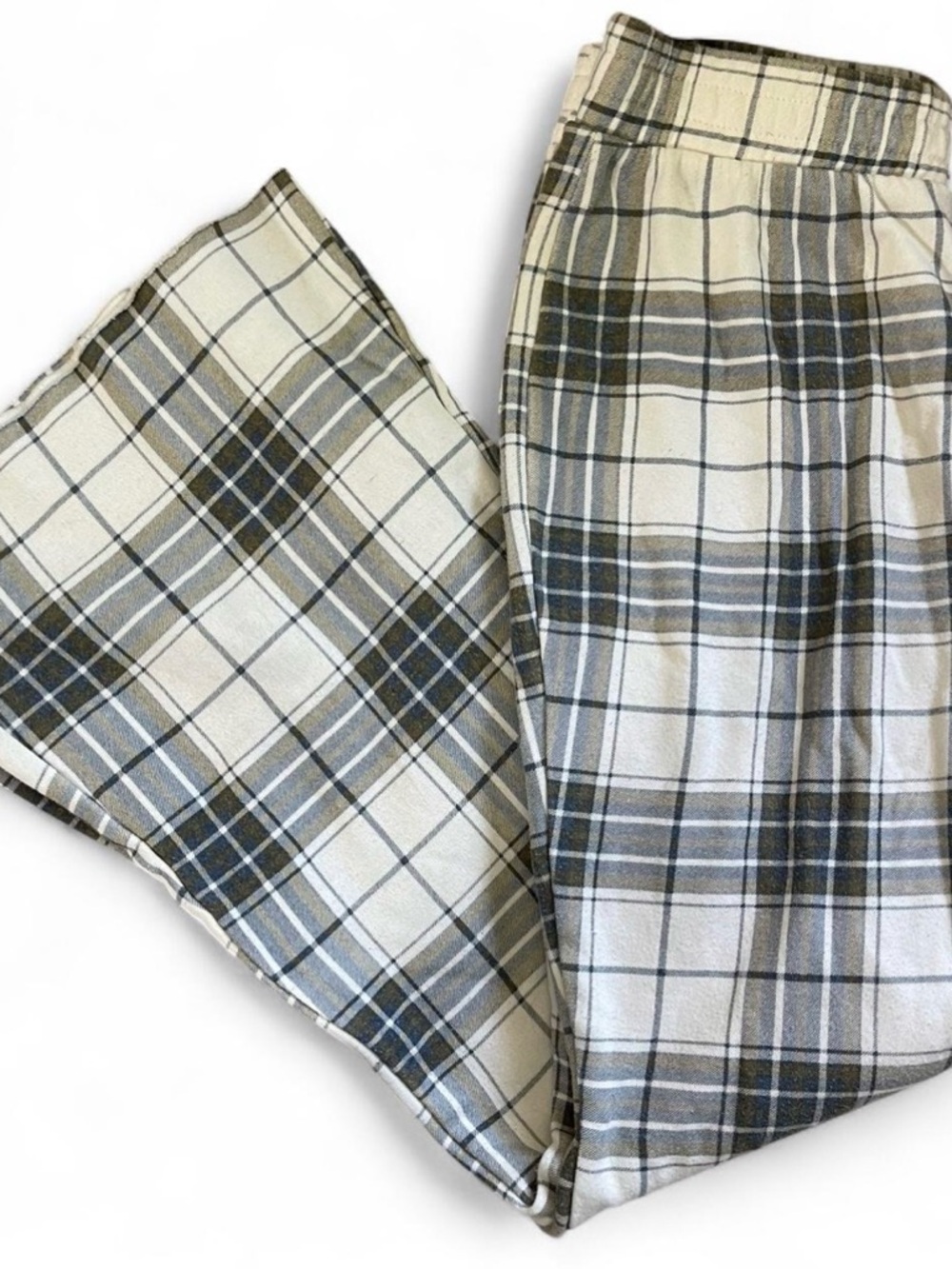 Grayson Threads Cream, Olive & Gray Plaid Lounge Pants